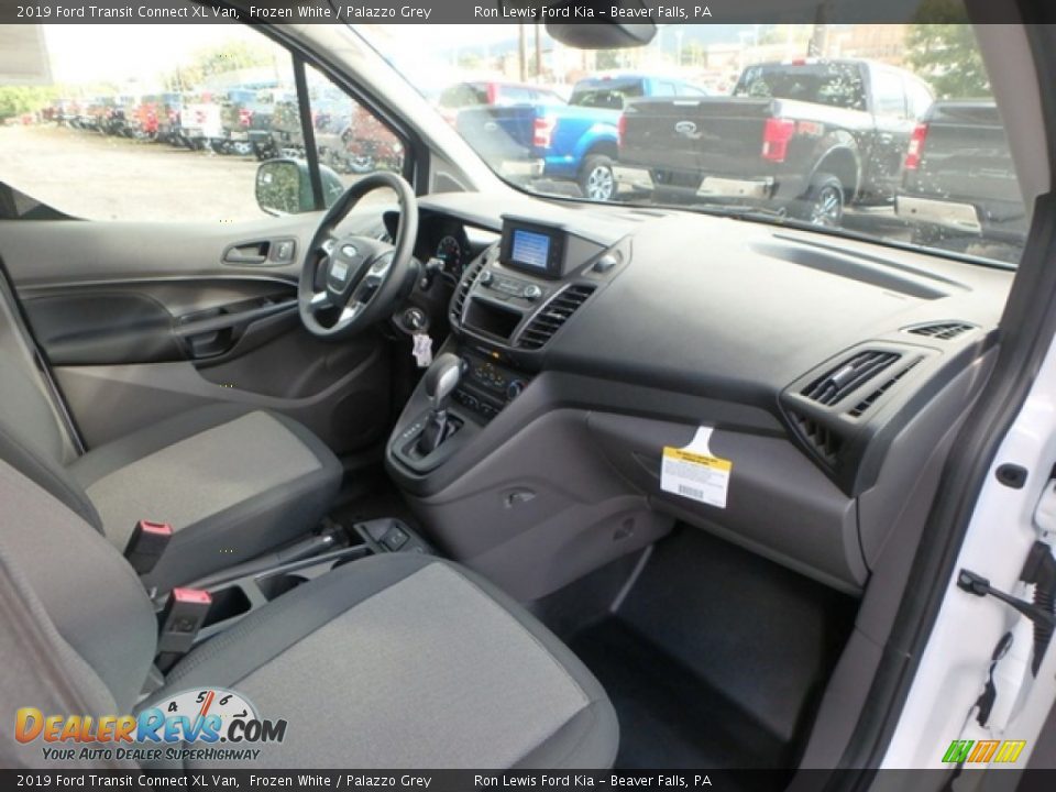 2019 Ford Transit Connect XL Van Frozen White / Palazzo Grey Photo #3