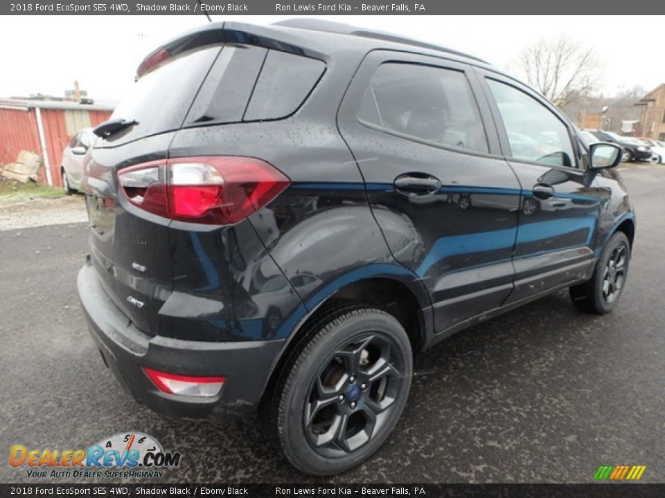 2018 Ford EcoSport SES 4WD Shadow Black / Ebony Black Photo #3
