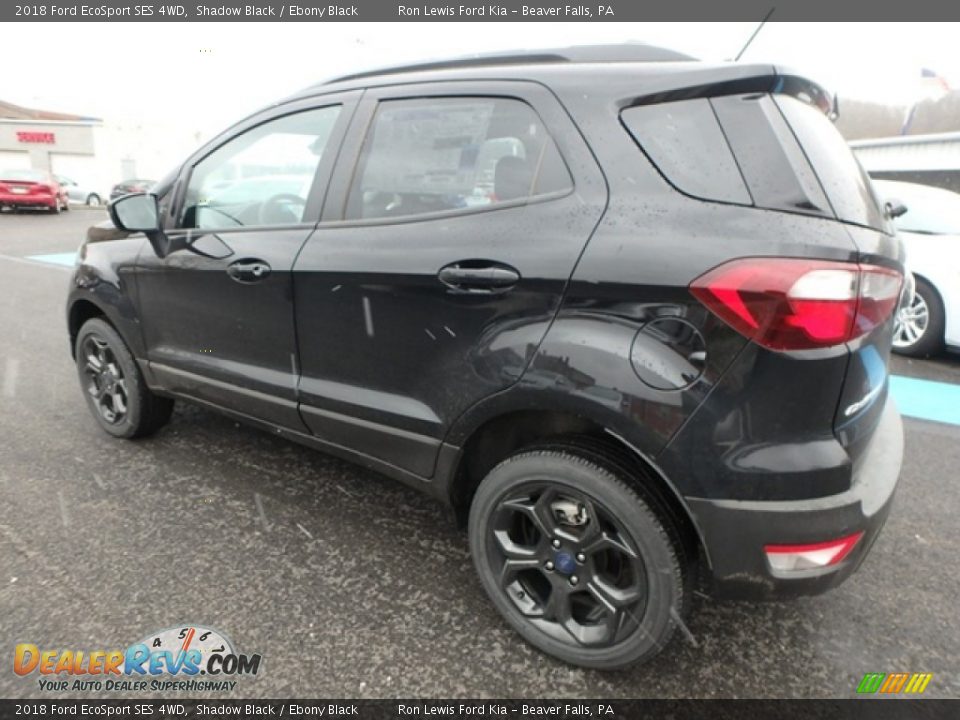 2018 Ford EcoSport SES 4WD Shadow Black / Ebony Black Photo #5