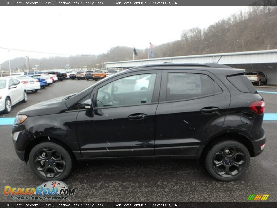 2018 Ford EcoSport SES 4WD Shadow Black / Ebony Black Photo #6