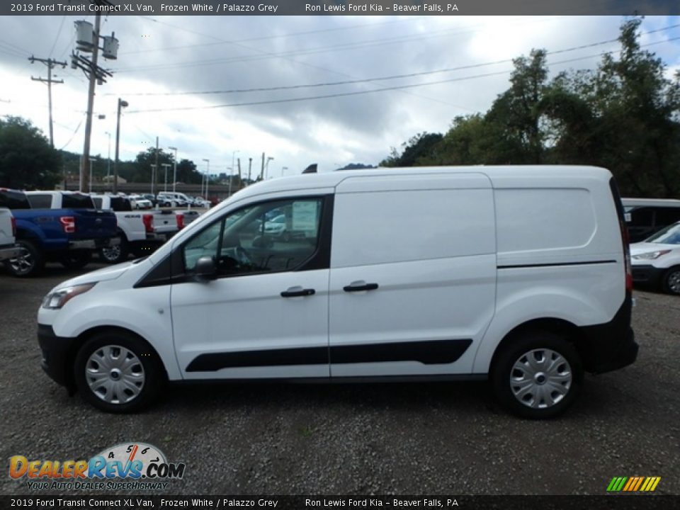 2019 Ford Transit Connect XL Van Frozen White / Palazzo Grey Photo #9