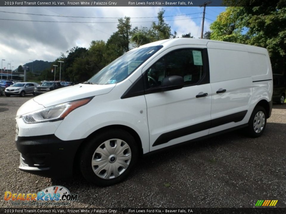 2019 Ford Transit Connect XL Van Frozen White / Palazzo Grey Photo #10