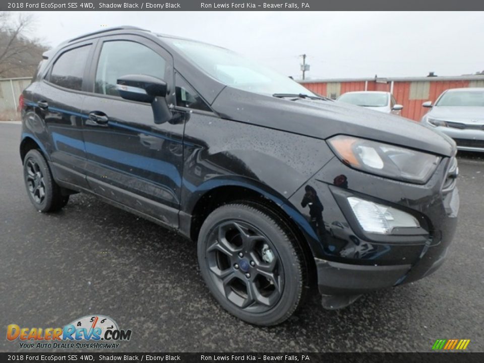 2018 Ford EcoSport SES 4WD Shadow Black / Ebony Black Photo #9