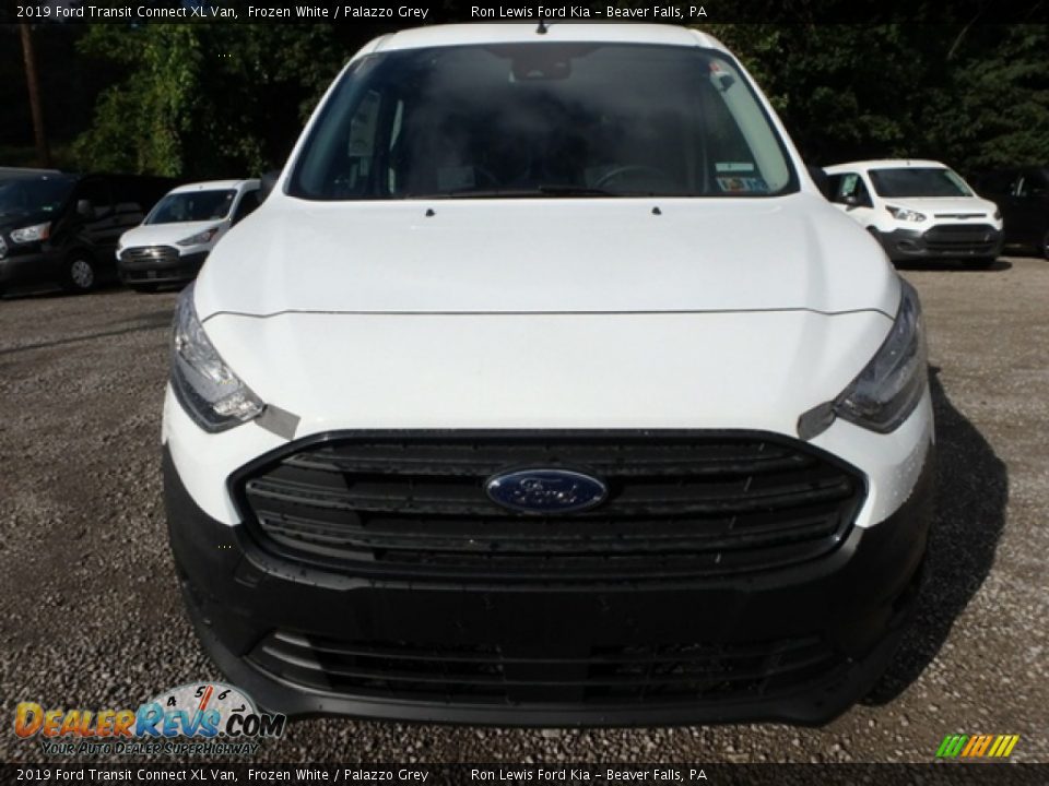 2019 Ford Transit Connect XL Van Frozen White / Palazzo Grey Photo #11