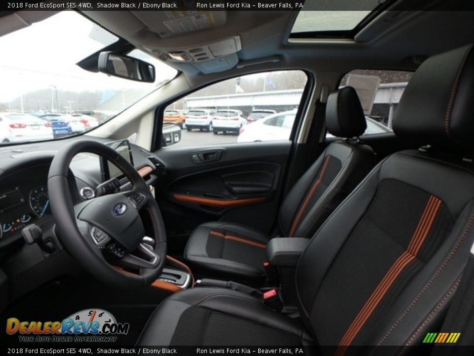 2018 Ford EcoSport SES 4WD Shadow Black / Ebony Black Photo #10