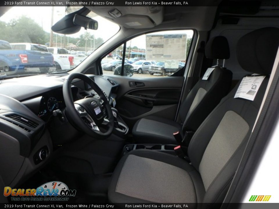 2019 Ford Transit Connect XL Van Frozen White / Palazzo Grey Photo #14