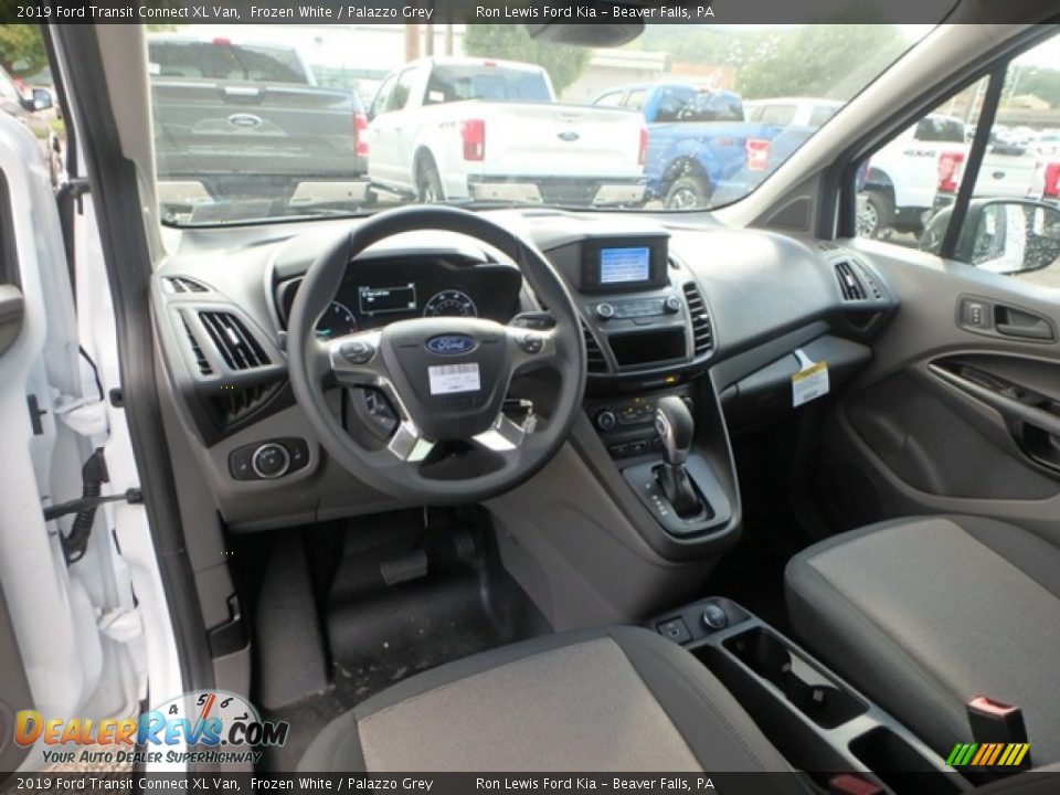 2019 Ford Transit Connect XL Van Frozen White / Palazzo Grey Photo #15