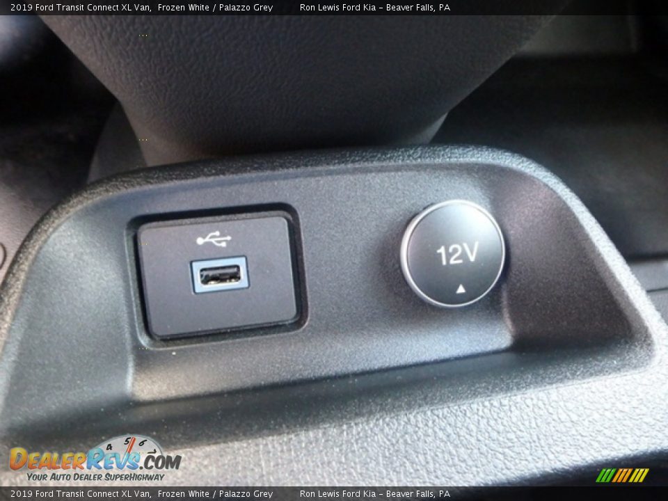 2019 Ford Transit Connect XL Van Frozen White / Palazzo Grey Photo #20