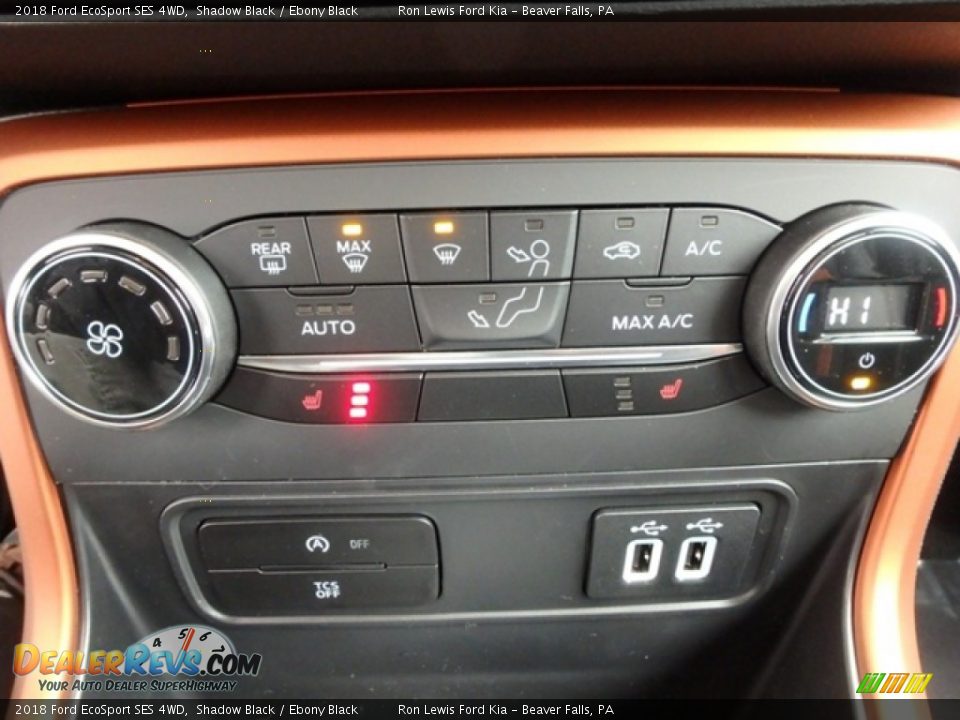 2018 Ford EcoSport SES 4WD Shadow Black / Ebony Black Photo #20