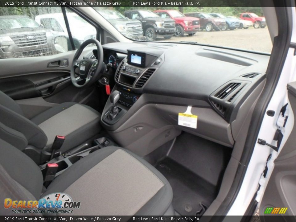 2019 Ford Transit Connect XL Van Frozen White / Palazzo Grey Photo #3