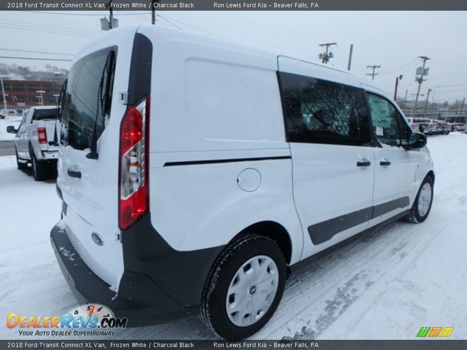 2018 Ford Transit Connect XL Van Frozen White / Charcoal Black Photo #4