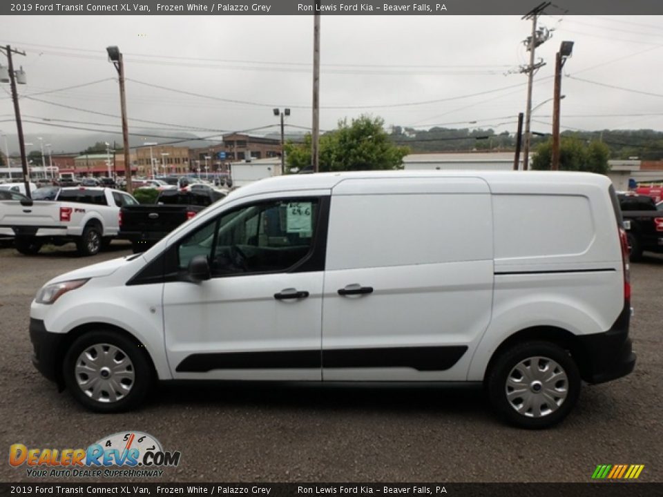 2019 Ford Transit Connect XL Van Frozen White / Palazzo Grey Photo #8