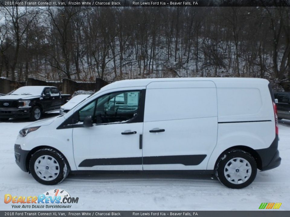 2018 Ford Transit Connect XL Van Frozen White / Charcoal Black Photo #8