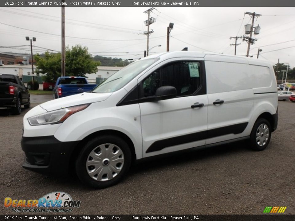 2019 Ford Transit Connect XL Van Frozen White / Palazzo Grey Photo #9