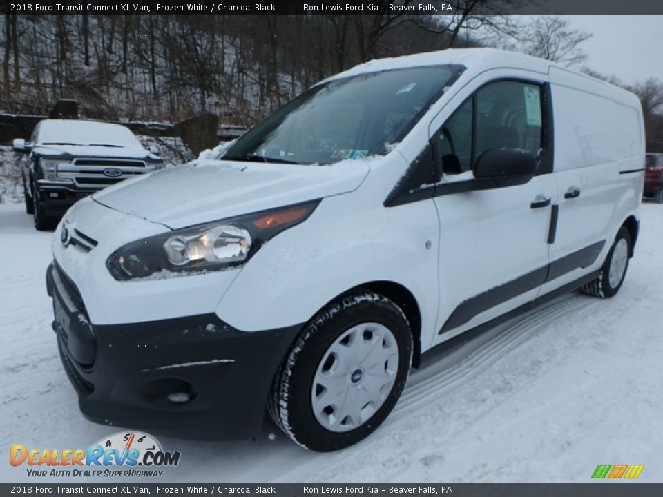 2018 Ford Transit Connect XL Van Frozen White / Charcoal Black Photo #9