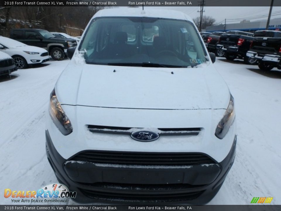 2018 Ford Transit Connect XL Van Frozen White / Charcoal Black Photo #10