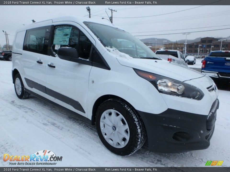 2018 Ford Transit Connect XL Van Frozen White / Charcoal Black Photo #11