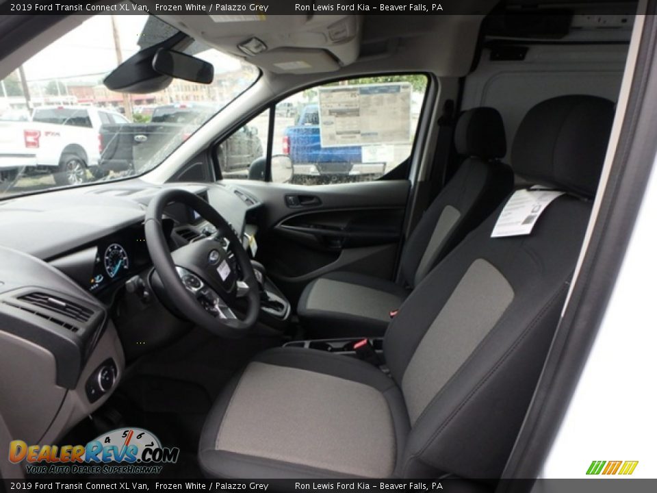 2019 Ford Transit Connect XL Van Frozen White / Palazzo Grey Photo #13