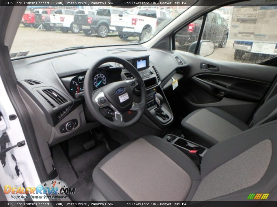 2019 Ford Transit Connect XL Van Frozen White / Palazzo Grey Photo #14