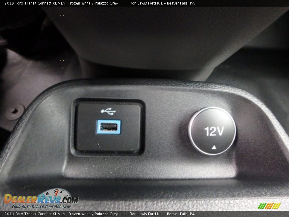 2019 Ford Transit Connect XL Van Frozen White / Palazzo Grey Photo #18