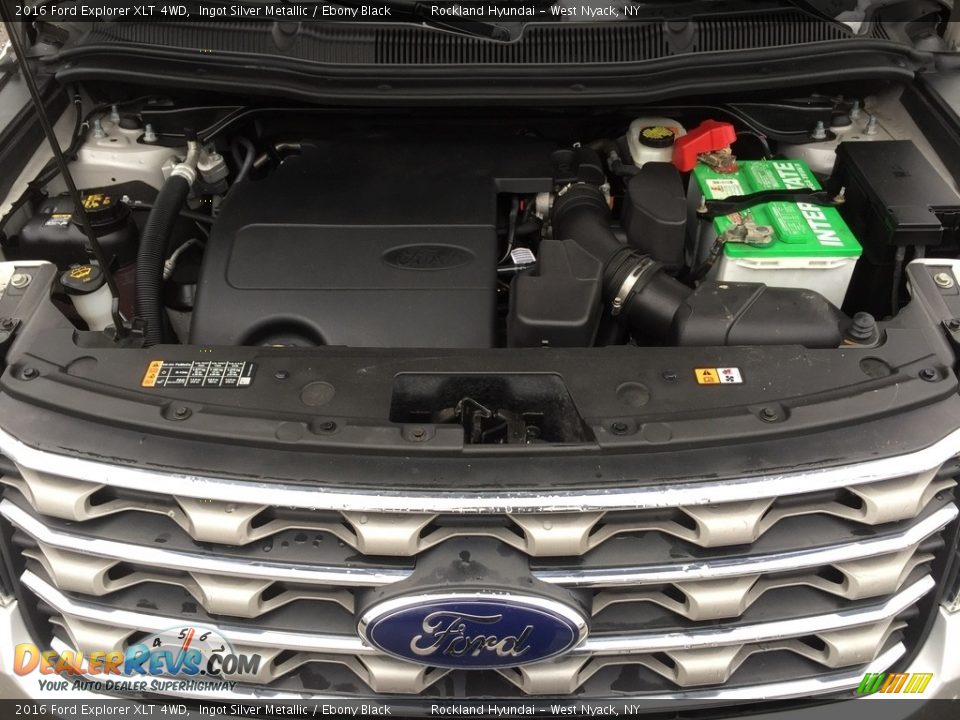 2016 Ford Explorer XLT 4WD Ingot Silver Metallic / Ebony Black Photo #30