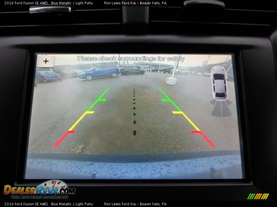 2019 Ford Fusion SE AWD Blue Metallic / Light Putty Photo #17