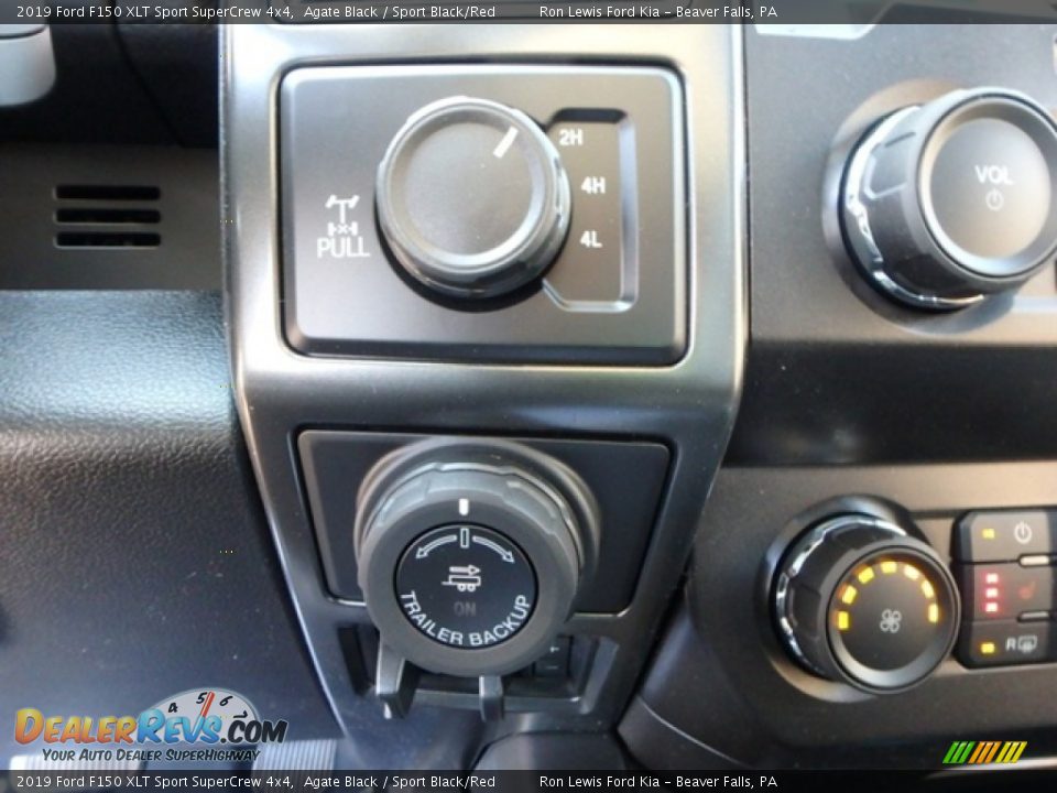2019 Ford F150 XLT Sport SuperCrew 4x4 Agate Black / Sport Black/Red Photo #18