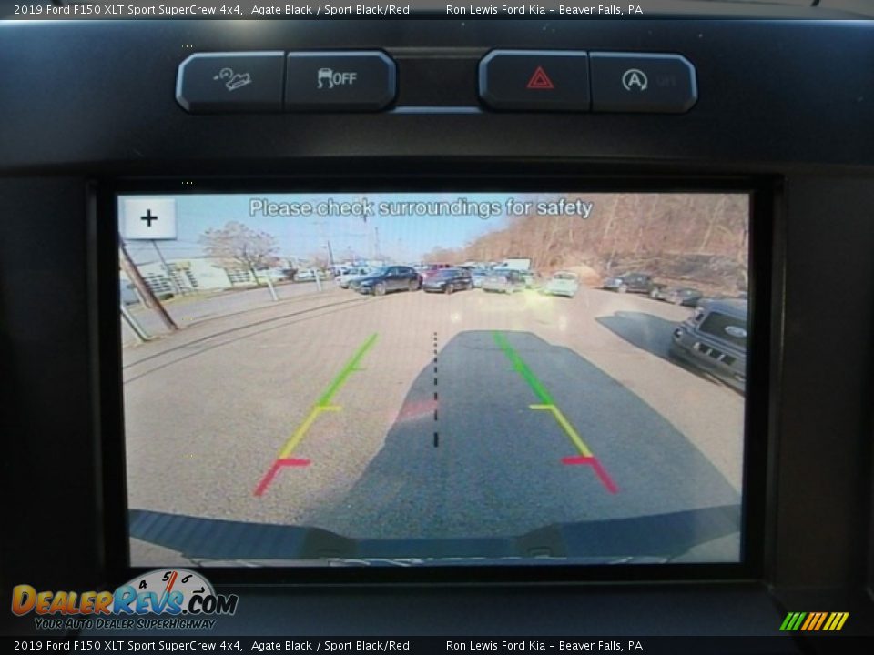 2019 Ford F150 XLT Sport SuperCrew 4x4 Agate Black / Sport Black/Red Photo #19