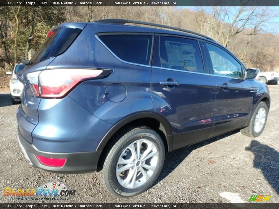 2018 Ford Escape SE 4WD Blue Metallic / Charcoal Black Photo #2