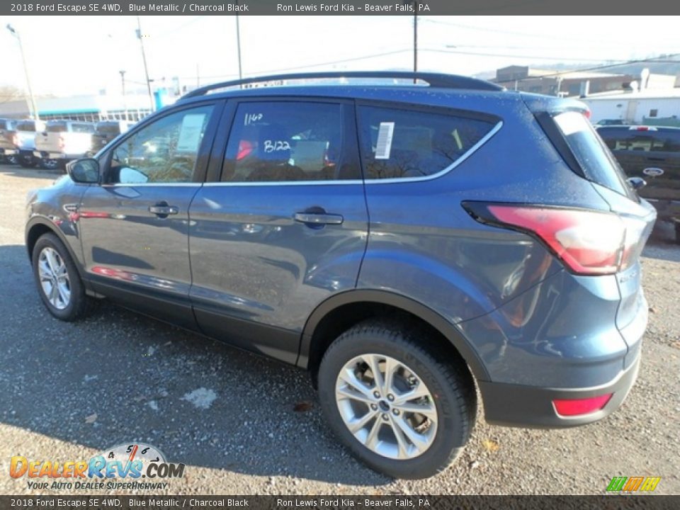 2018 Ford Escape SE 4WD Blue Metallic / Charcoal Black Photo #5