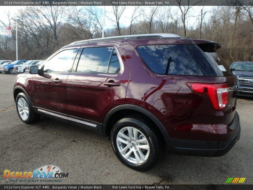 2019 Ford Explorer XLT 4WD Burgundy Velvet / Medium Black Photo #5