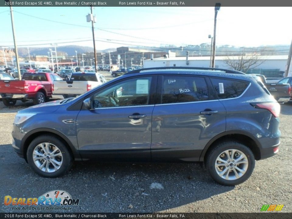 2018 Ford Escape SE 4WD Blue Metallic / Charcoal Black Photo #6