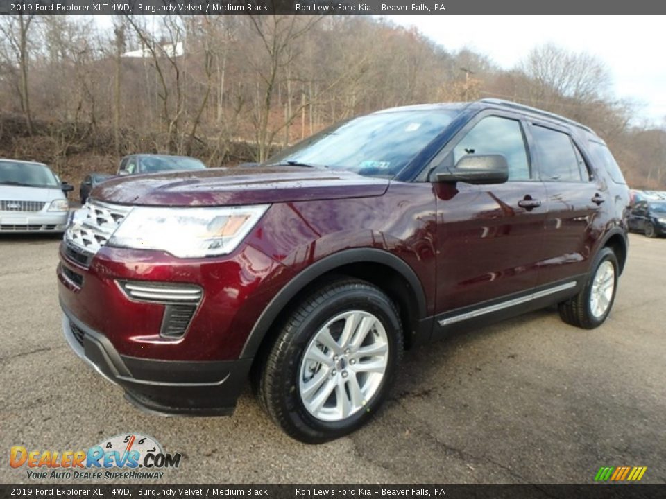 2019 Ford Explorer XLT 4WD Burgundy Velvet / Medium Black Photo #7