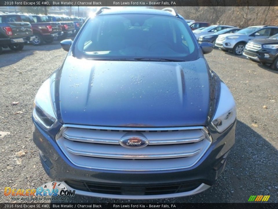 2018 Ford Escape SE 4WD Blue Metallic / Charcoal Black Photo #8