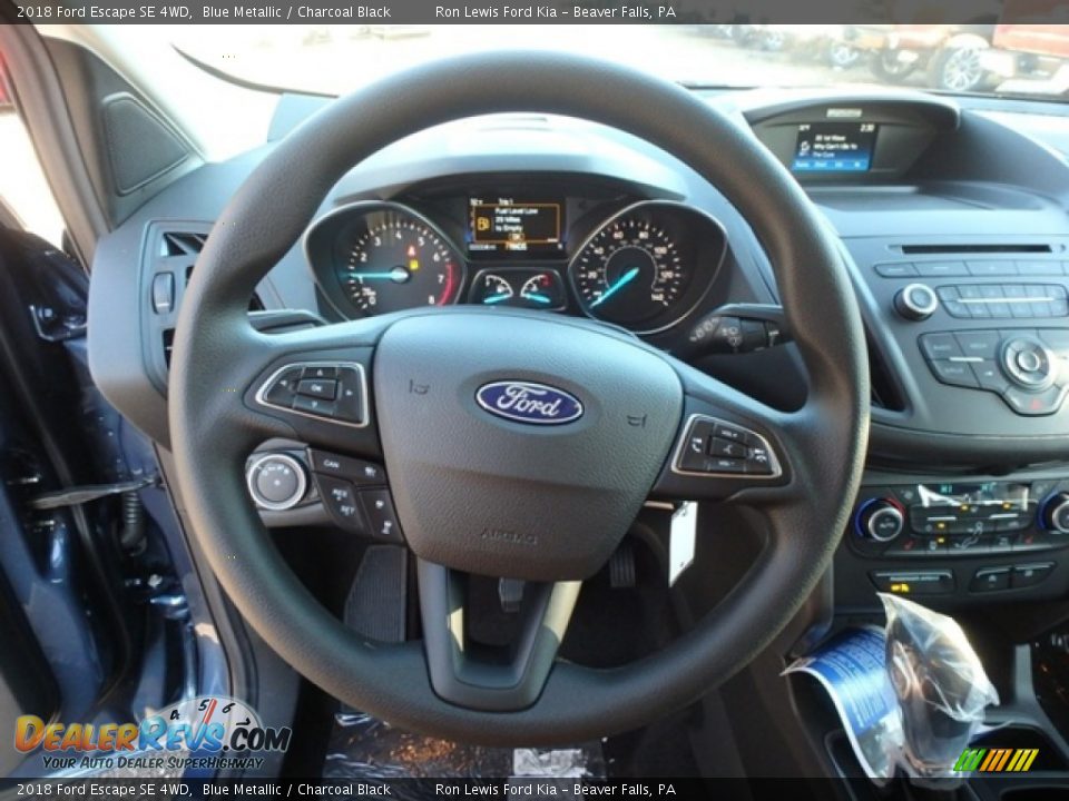 2018 Ford Escape SE 4WD Blue Metallic / Charcoal Black Photo #17