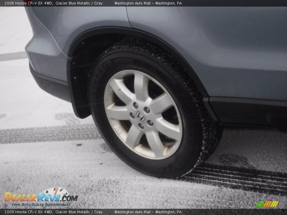 2008 Honda CR-V EX 4WD Glacier Blue Metallic / Gray Photo #3