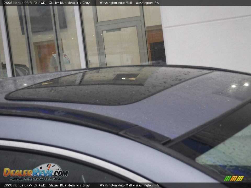 2008 Honda CR-V EX 4WD Glacier Blue Metallic / Gray Photo #4