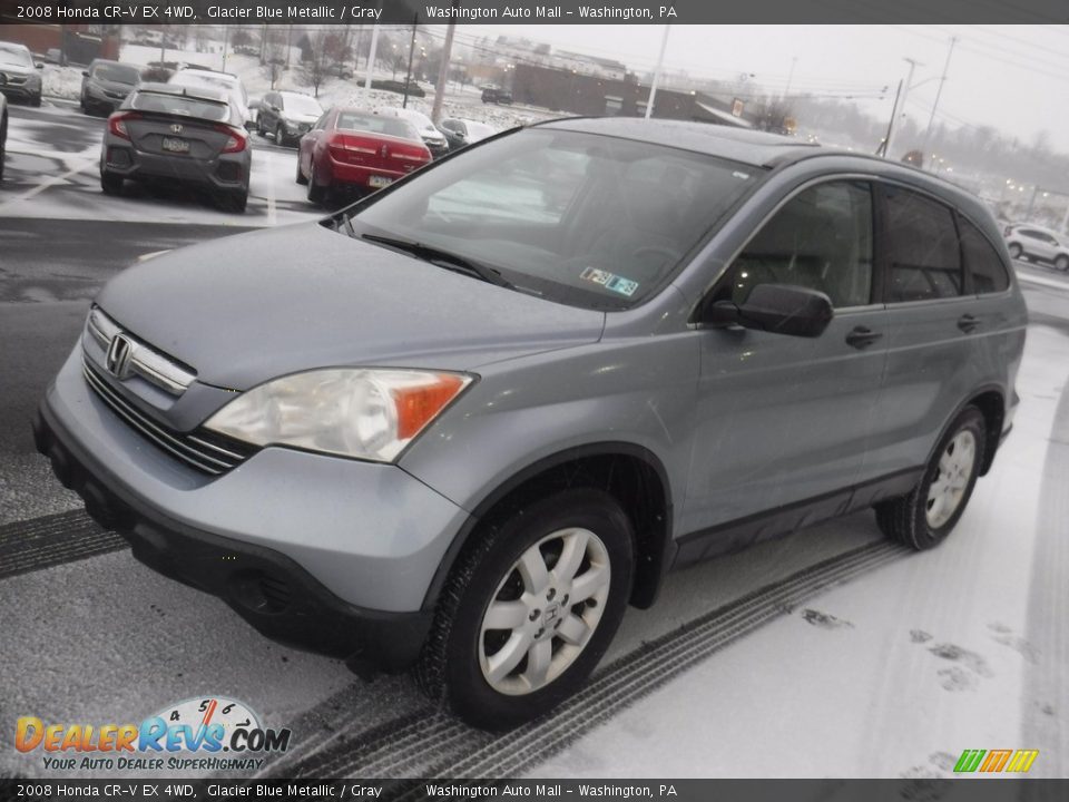 2008 Honda CR-V EX 4WD Glacier Blue Metallic / Gray Photo #6