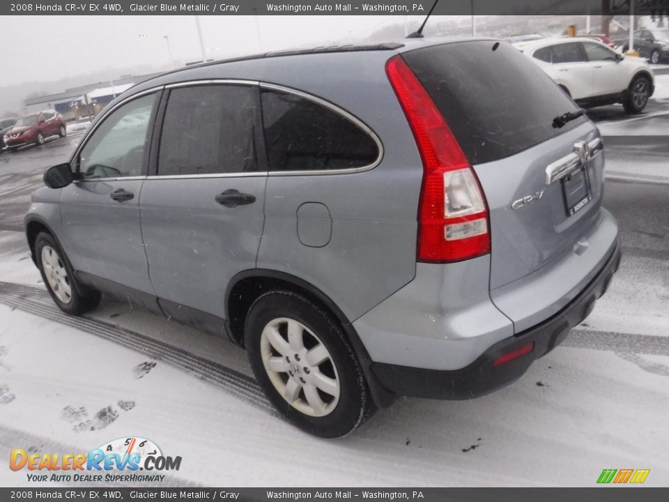 2008 Honda CR-V EX 4WD Glacier Blue Metallic / Gray Photo #8