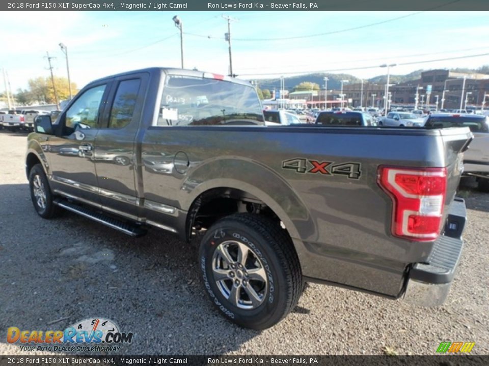 2018 Ford F150 XLT SuperCab 4x4 Magnetic / Light Camel Photo #4