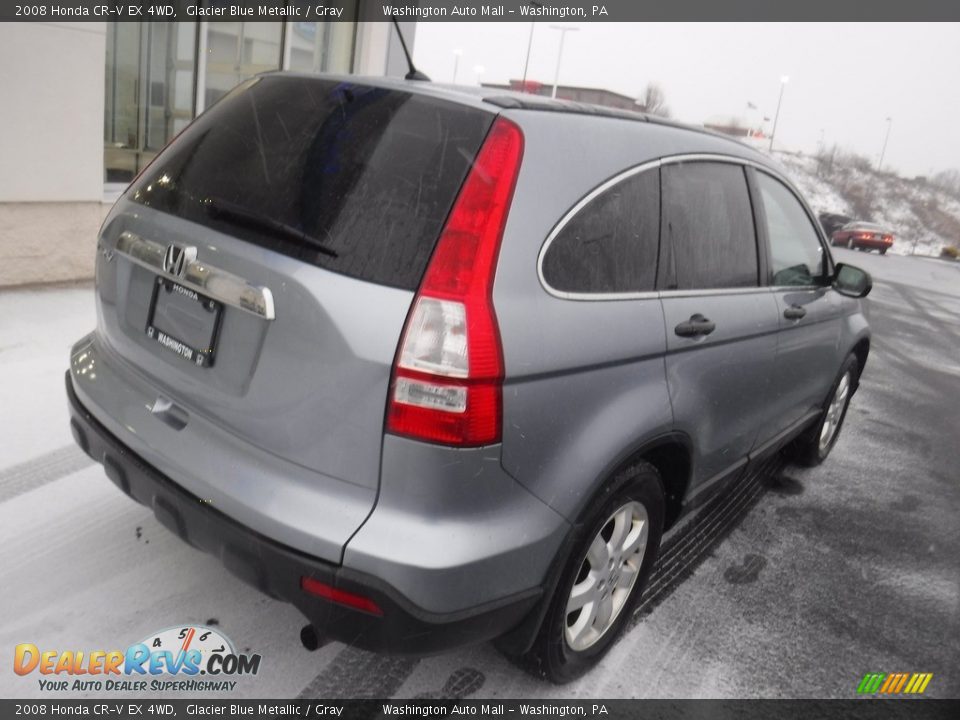 2008 Honda CR-V EX 4WD Glacier Blue Metallic / Gray Photo #10