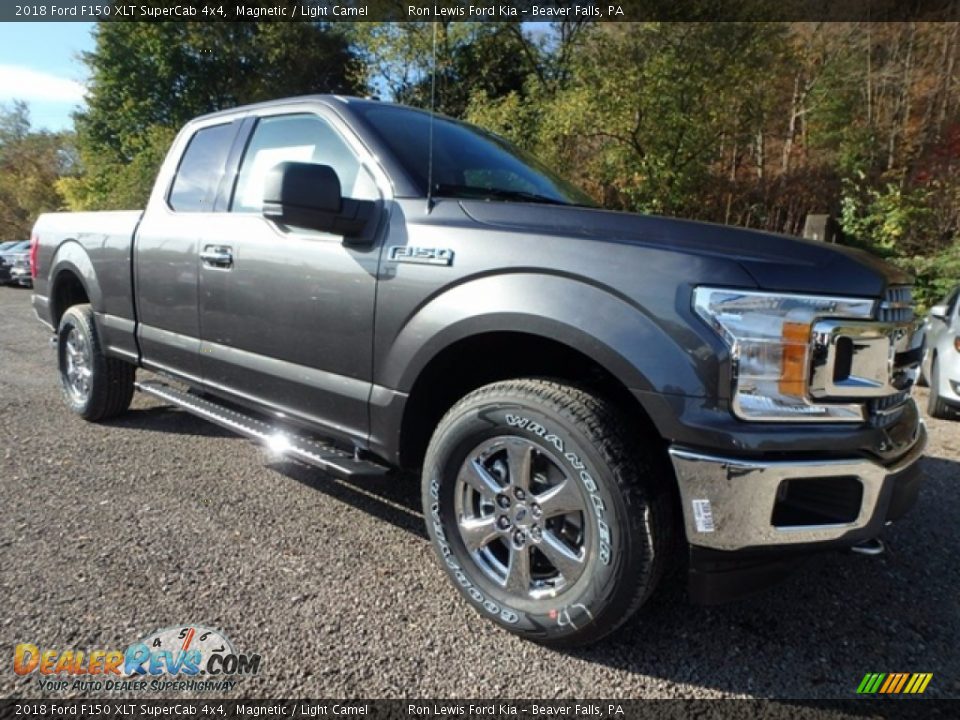 2018 Ford F150 XLT SuperCab 4x4 Magnetic / Light Camel Photo #8