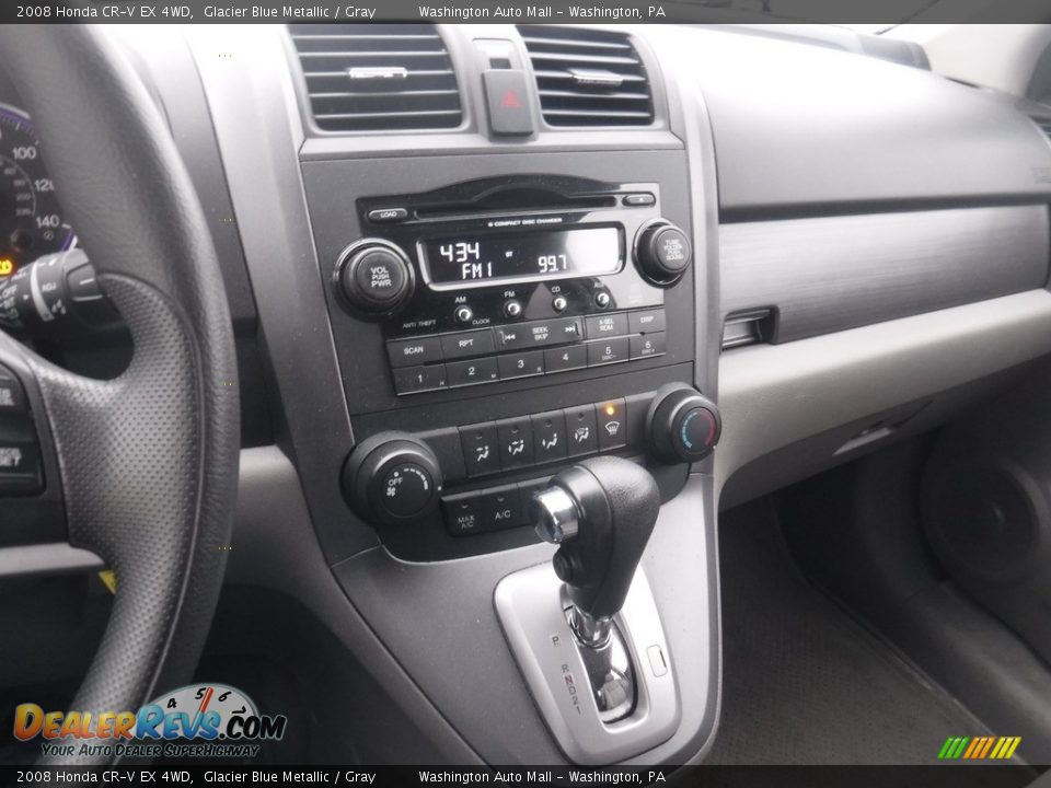 2008 Honda CR-V EX 4WD Glacier Blue Metallic / Gray Photo #17