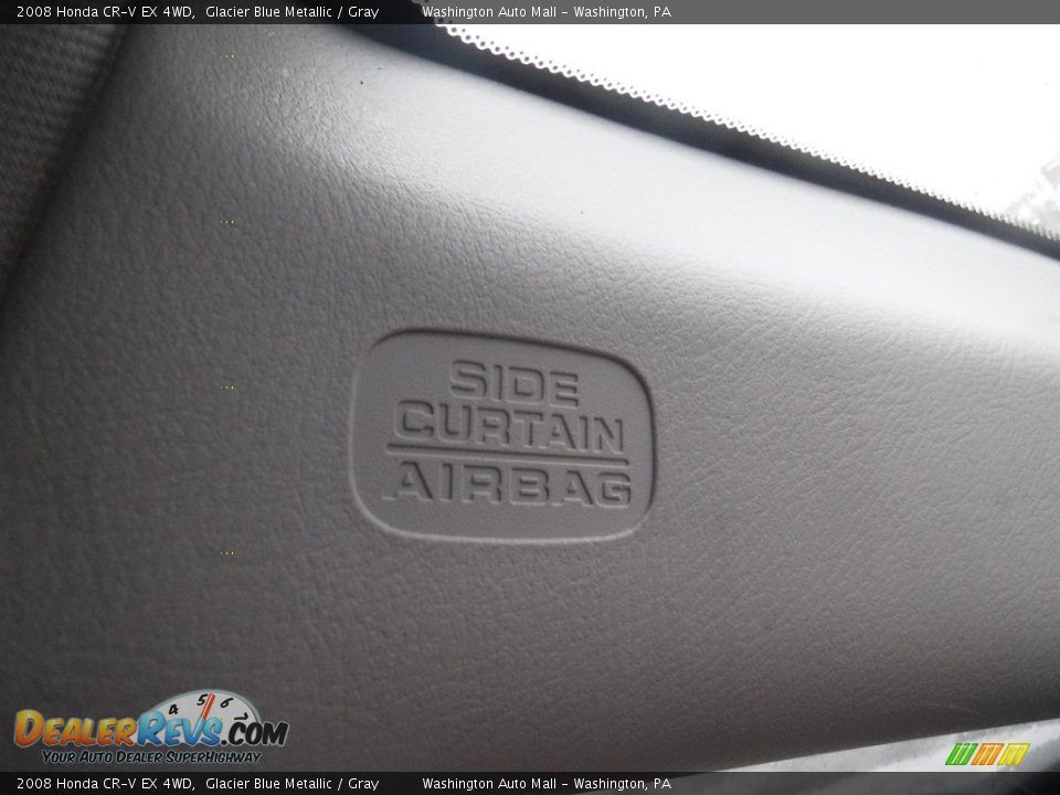 2008 Honda CR-V EX 4WD Glacier Blue Metallic / Gray Photo #18