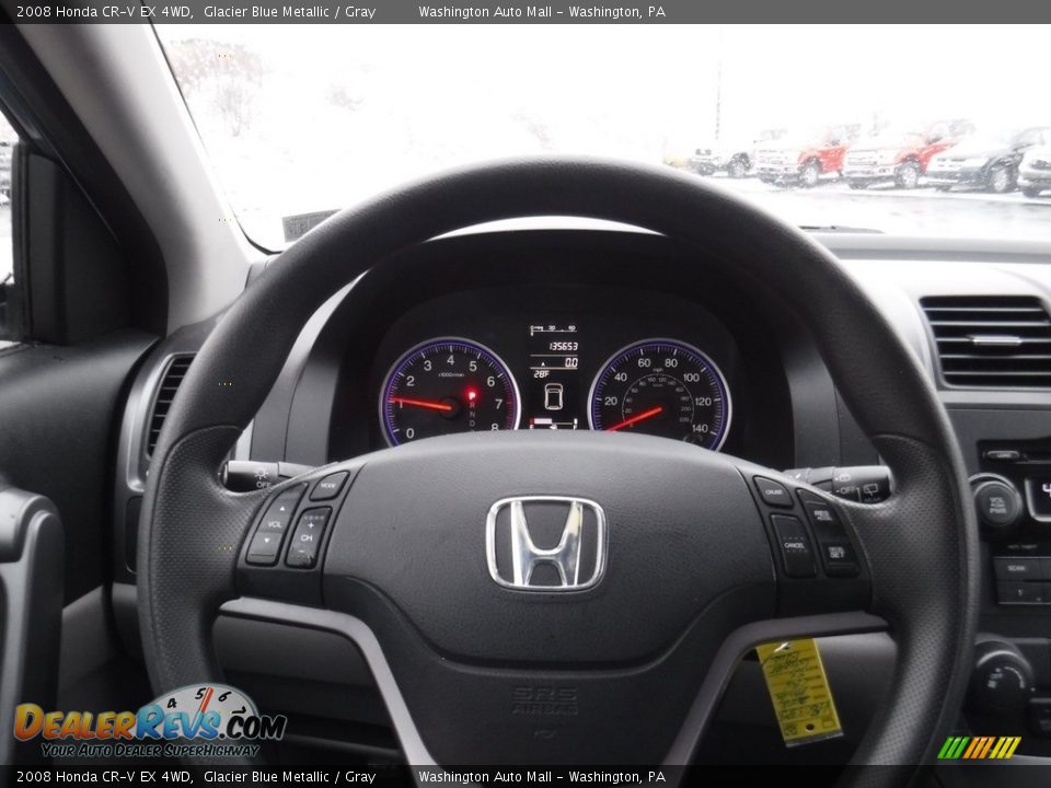 2008 Honda CR-V EX 4WD Glacier Blue Metallic / Gray Photo #20