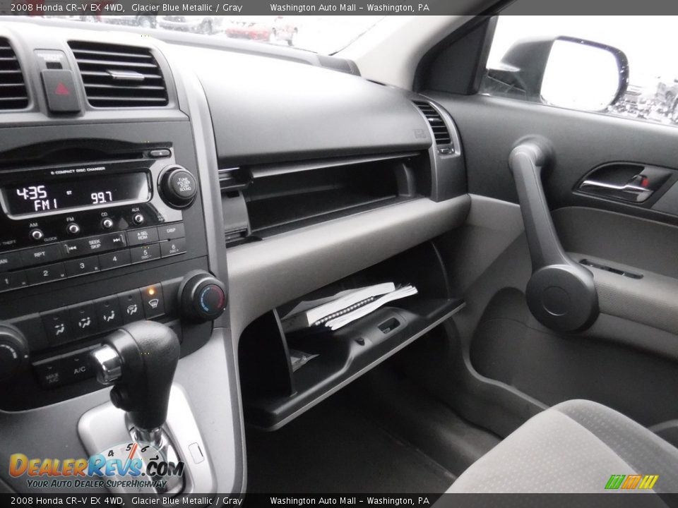 2008 Honda CR-V EX 4WD Glacier Blue Metallic / Gray Photo #21