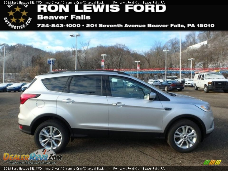 2019 Ford Escape SEL 4WD Ingot Silver / Chromite Gray/Charcoal Black Photo #1