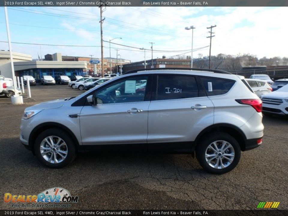 2019 Ford Escape SEL 4WD Ingot Silver / Chromite Gray/Charcoal Black Photo #6