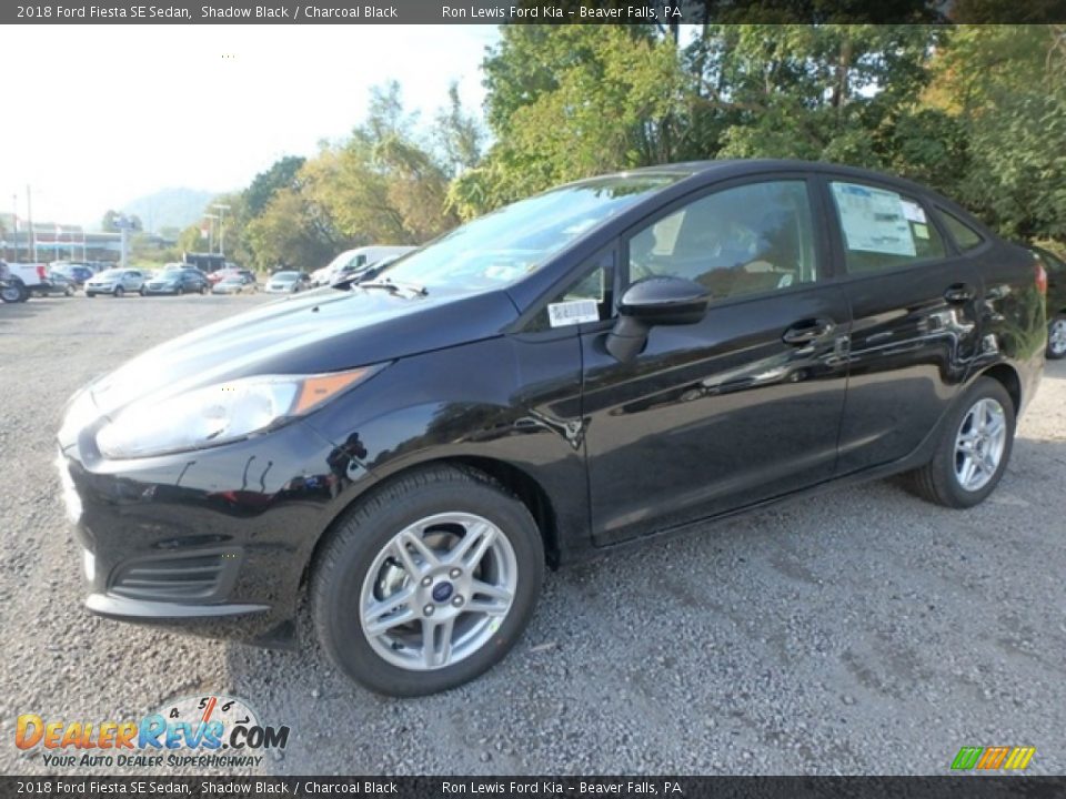 2018 Ford Fiesta SE Sedan Shadow Black / Charcoal Black Photo #6