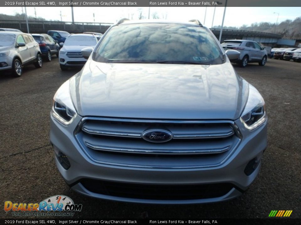 2019 Ford Escape SEL 4WD Ingot Silver / Chromite Gray/Charcoal Black Photo #8